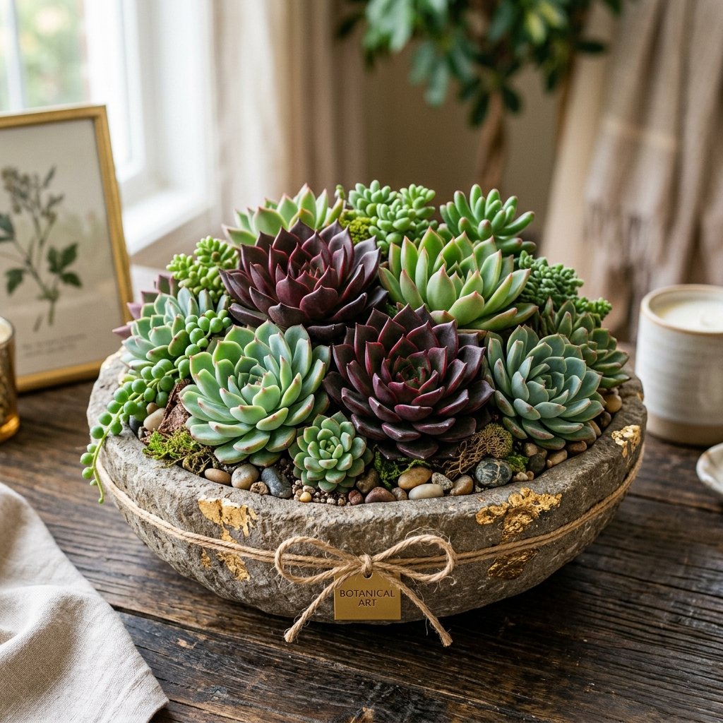 Luxury Succulent Bowl - Pocket Garden
